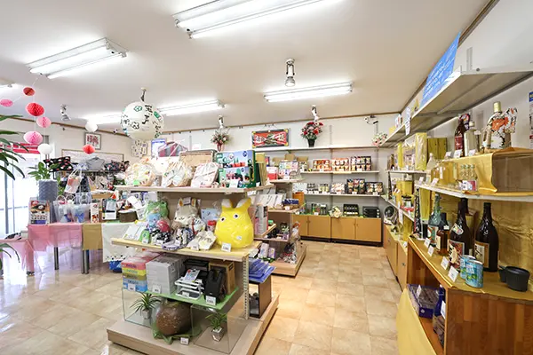 ギフトショップシャディたいぶんどうの店内